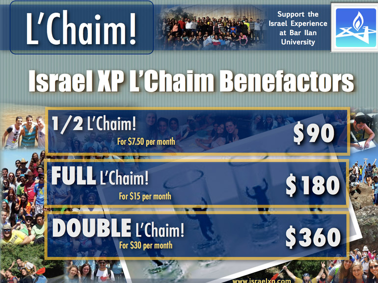 L'Chaim flier with more pics